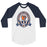 Bridgeland High School Bears Unisex 3/4 sleeve Raglan T-shirt 212