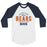 Bridgeland High School Bears Unisex 3/4 sleeve Raglan T-shirt 040