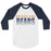 Bridgeland High School Bears Unisex 3/4 sleeve Raglan T-shirt 024
