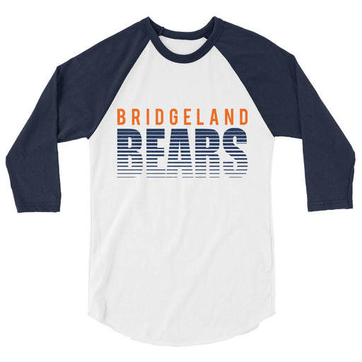 Bridgeland High School Bears Unisex 3/4 sleeve Raglan T-shirt 024