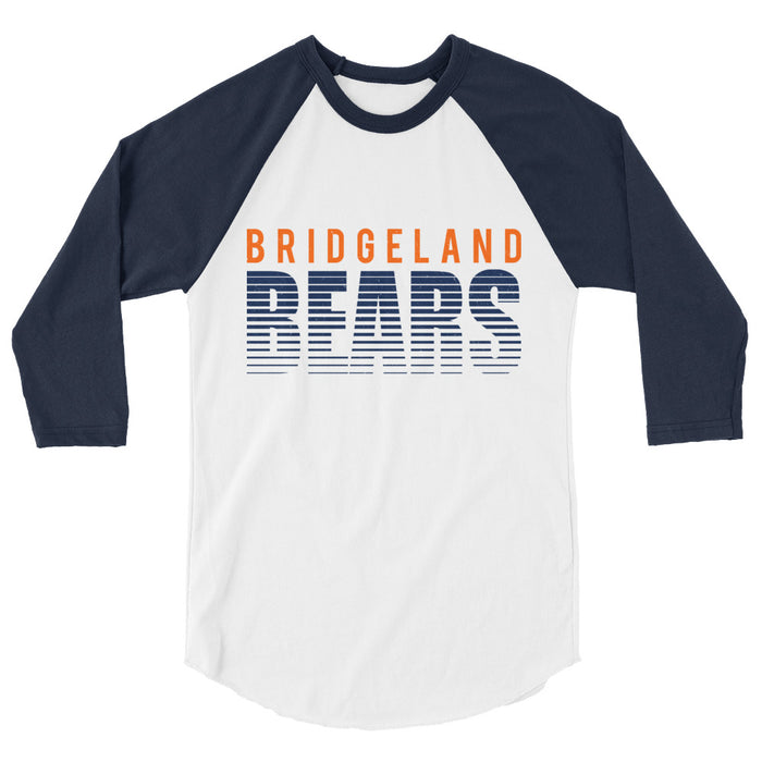 Bridgeland High School Bears Unisex 3/4 sleeve Raglan T-shirt 024