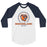 Bridgeland High School Bears Unisex 3/4 sleeve Raglan T-shirt 226