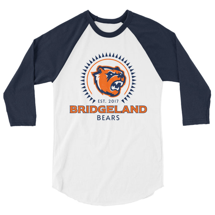 Bridgeland High School Bears Unisex 3/4 sleeve Raglan T-shirt 226