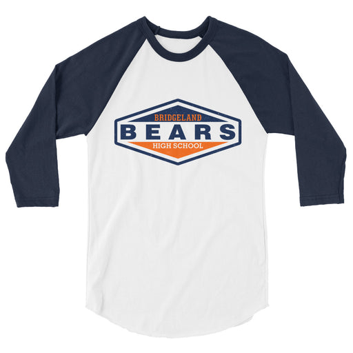 Bridgeland High School Bears Unisex 3/4 sleeve Raglan T-shirt 009