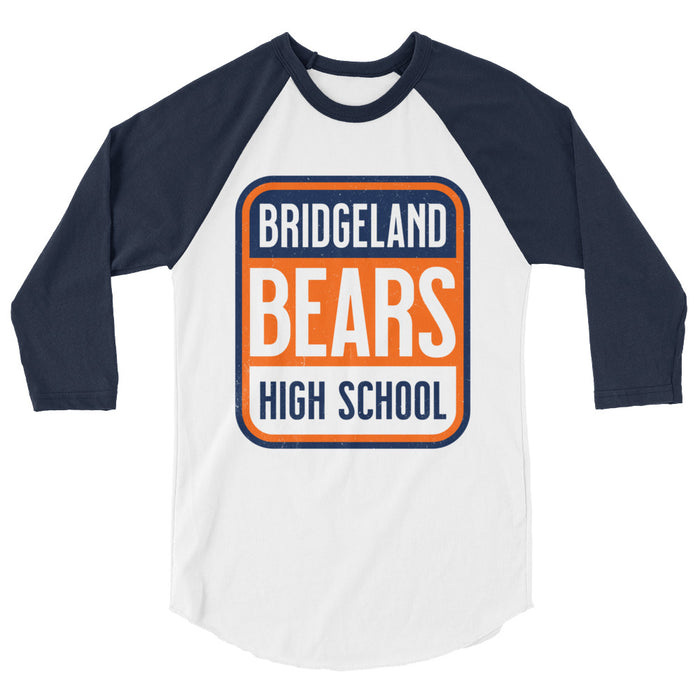 Bridgeland High School Bears Unisex 3/4 sleeve Raglan T-shirt 001