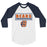 Bridgeland High School Bears Unisex 3/4 sleeve Raglan T-shirt 049