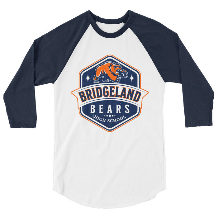 Bridgeland High School Bears Unisex 3/4 sleeve Raglan T-shirt 209