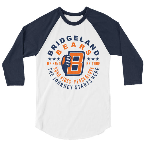 Bridgeland High School Bears Unisex 3/4 sleeve Raglan T-shirt 016