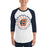 Man wearing Bridgeland High School Bears Unisex 3/4 sleeve Raglan T-shirt 016
