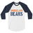 Bridgeland High School Bears Unisex 3/4 sleeve Raglan T-shirt 017