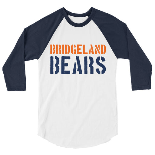Bridgeland High School Bears Unisex 3/4 sleeve Raglan T-shirt 017