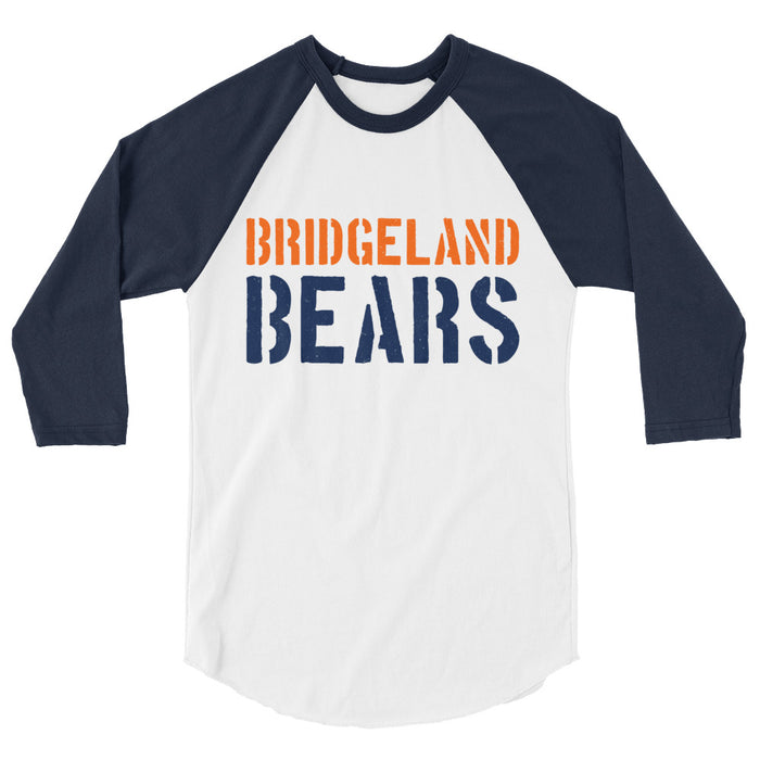 Bridgeland High School Bears Unisex 3/4 sleeve Raglan T-shirt 017