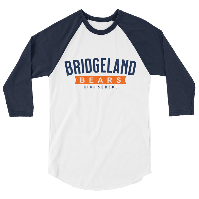 Bridgeland High School Bears Unisex 3/4 sleeve Raglan T-shirt 021