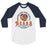Bridgeland High School Bears Unisex 3/4 sleeve Raglan T-shirt 206