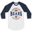 Bridgeland High School Bears Unisex 3/4 sleeve Raglan T-shirt 218