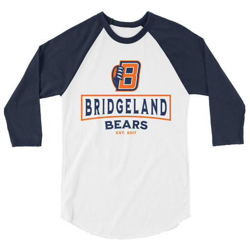 Bridgeland High School Bears Unisex 3/4 sleeve Raglan T-shirt 228