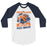 Bridgeland High School Bears Unisex 3/4 sleeve Raglan T-shirt 205