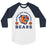 Bridgeland High School Bears Unisex 3/4 sleeve Raglan T-shirt 208