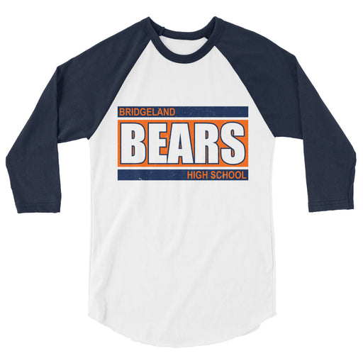 Bridgeland High School Bears Unisex 3/4 sleeve Raglan T-shirt 098