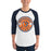 Man wearing Bridgeland High School Bears Unisex 3/4 sleeve Raglan T-shirt 203