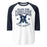 College Park High School Cavaliers Unisex 3/4 sleeve Raglan T-shirt 213