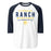 Cypress Ranch High School Mustangs Unisex 3/4 sleeve Raglan T-shirt 003