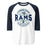 Cypress Ridge High School Rams Unisex 3/4 sleeve Raglan T-shirt 218