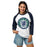 Woman wearing Cypress Ridge High School Rams Unisex 3/4 sleeve Raglan T-shirt 220