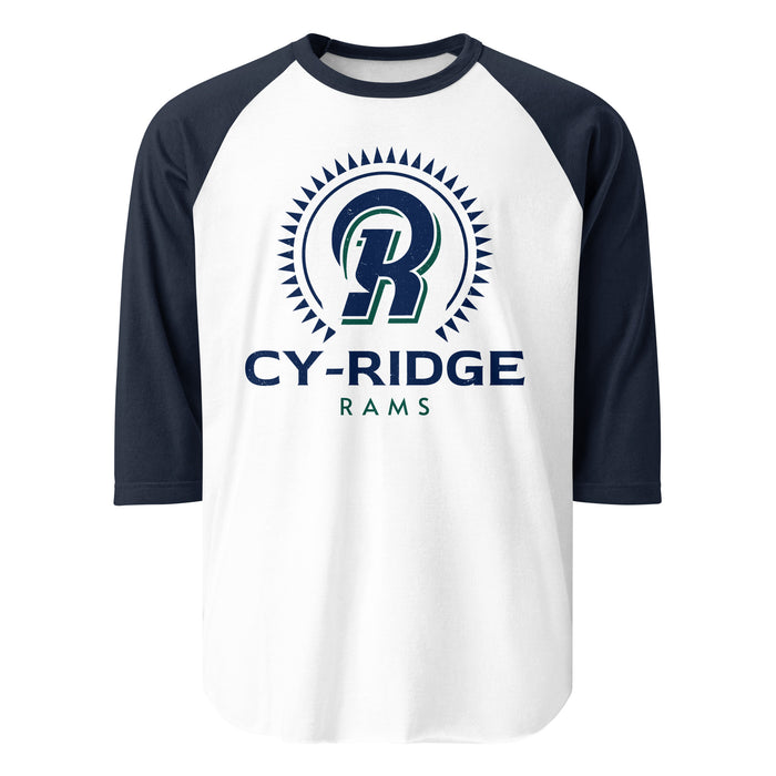 Cypress Ridge High School Rams Unisex 3/4 sleeve Raglan T-shirt 226