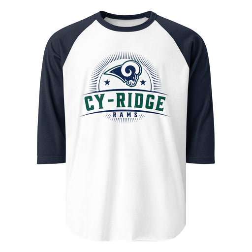Cypress Ridge High School Rams Unisex 3/4 sleeve Raglan T-shirt 221