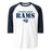 Cypress Ridge High School Rams Unisex 3/4 sleeve Raglan T-shirt 017