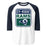 Cypress Ridge High School Rams Unisex 3/4 sleeve Raglan T-shirt 001