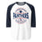 Cypress Springs High School Panthers Unisex 3/4 sleeve Raglan T-shirt 218 - Navy Sleeves