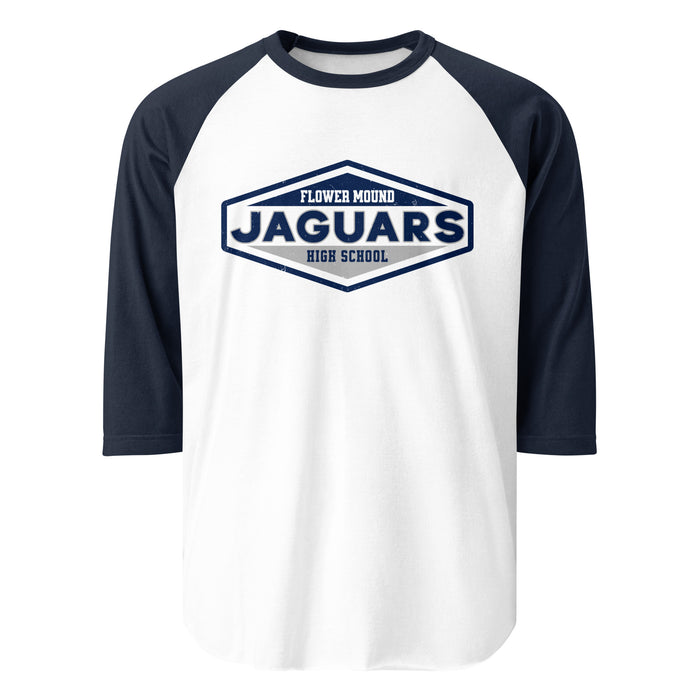 Flower Mound High School Jaguars Unisex 3/4 sleeve Raglan T-shirt 009
