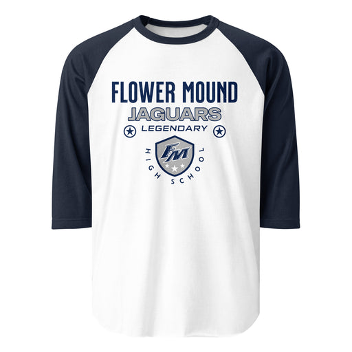 Flower Mound High School Jaguars Unisex 3/4 sleeve Raglan T-shirt 003
