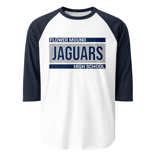 Flower Mound High School Jaguars Unisex 3/4 sleeve Raglan T-shirt 098