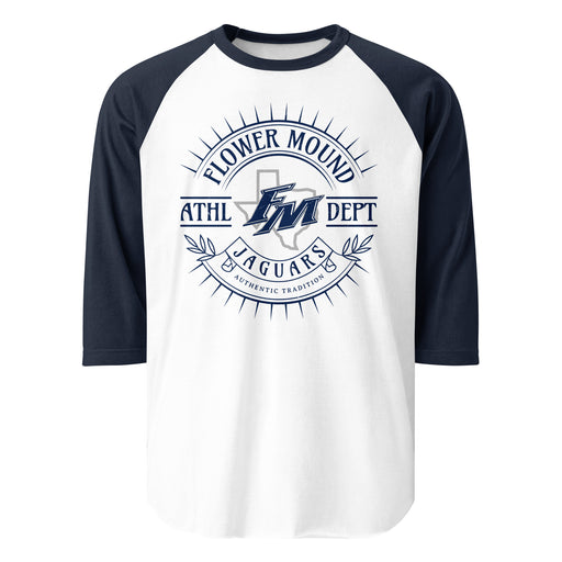 Flower Mound High School Jaguars Unisex 3/4 sleeve Raglan T-shirt 201