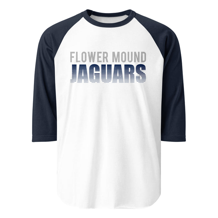 Flower Mound High School Jaguars Unisex 3/4 sleeve Raglan T-shirt 024