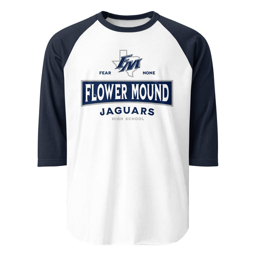 Flower Mound High School Jaguars Unisex 3/4 sleeve Raglan T-shirt 202