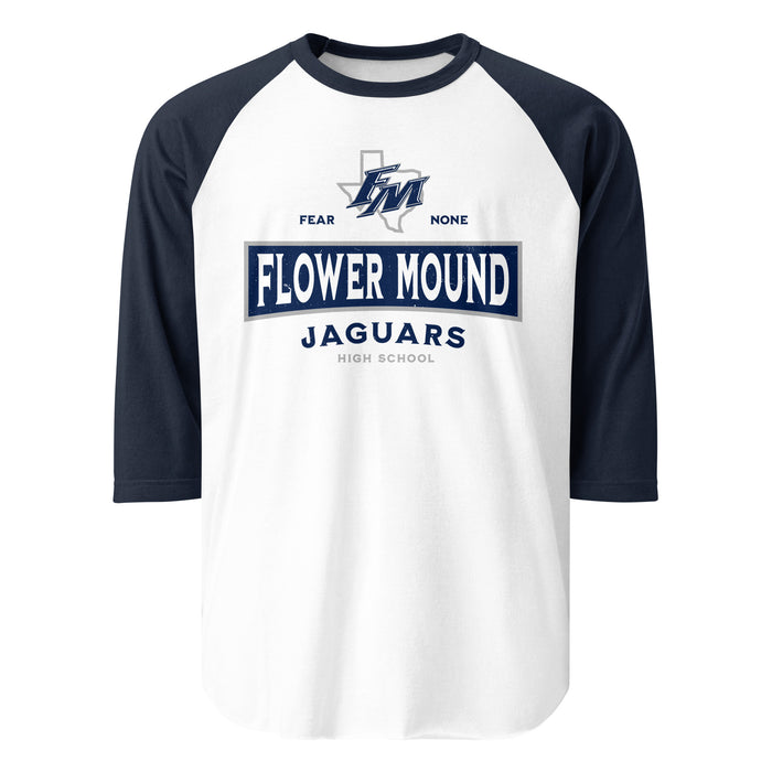 Flower Mound High School Jaguars Unisex 3/4 sleeve Raglan T-shirt 202