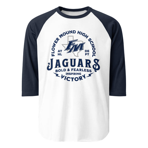 Flower Mound High School Jaguars Unisex 3/4 sleeve Raglan T-shirt 206