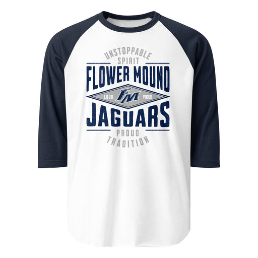 Flower Mound High School Jaguars Unisex 3/4 sleeve Raglan T-shirt 210