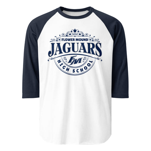 Flower Mound High School Jaguars Unisex 3/4 sleeve Raglan T-shirt 211