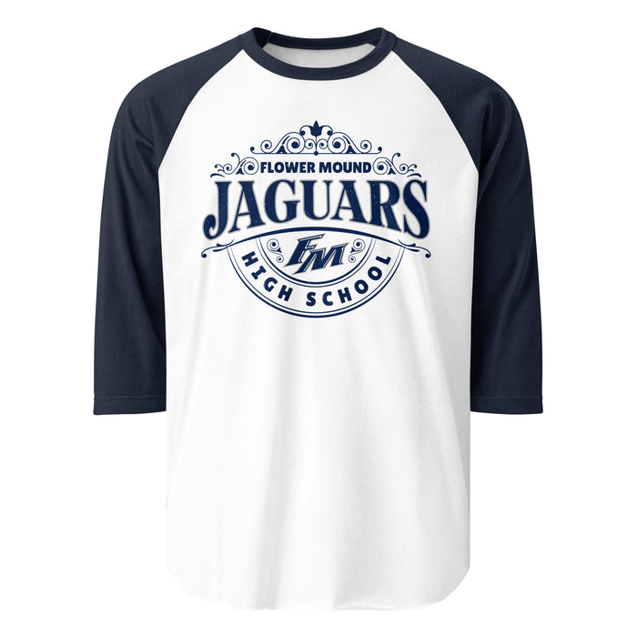 Flower Mound High School Jaguars Unisex 3/4 sleeve Raglan T-shirt 211
