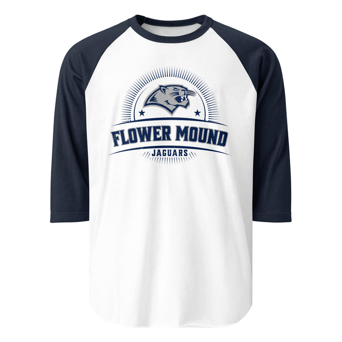 Flower Mound High School Jaguars Unisex 3/4 sleeve Raglan T-shirt 221