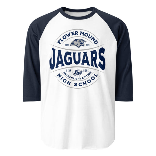 Flower Mound High School Jaguars Unisex 3/4 sleeve Raglan T-shirt 218