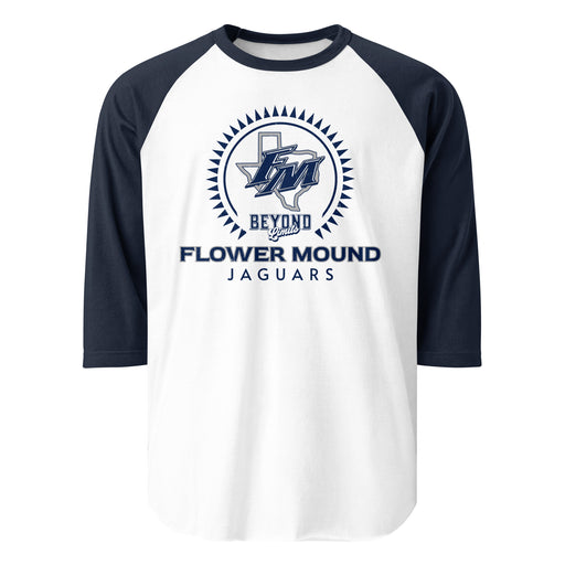 Flower Mound High School Jaguars Unisex 3/4 sleeve Raglan T-shirt 226