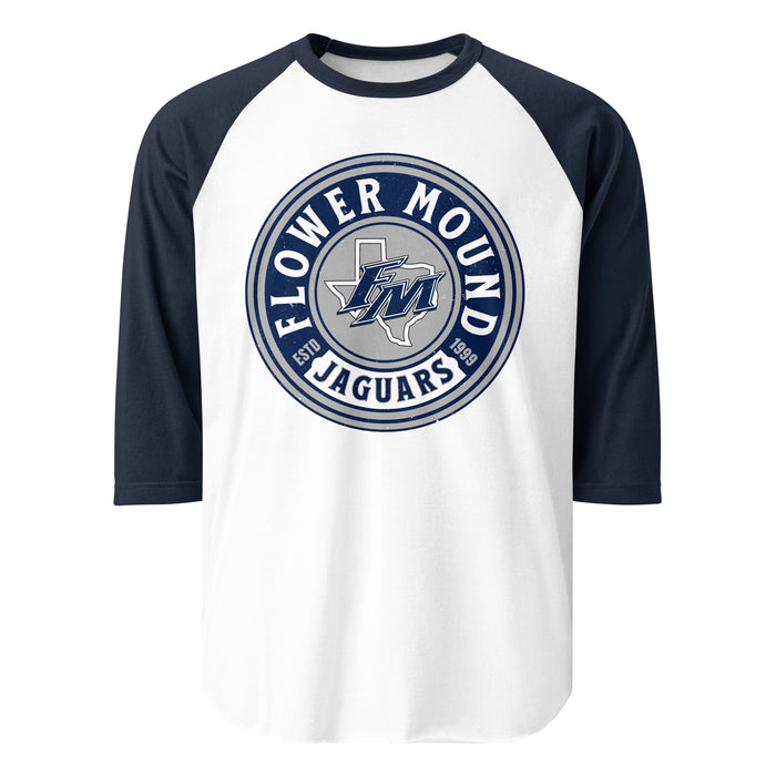 Flower Mound High School Jaguars Unisex 3/4 sleeve Raglan T-shirt 220