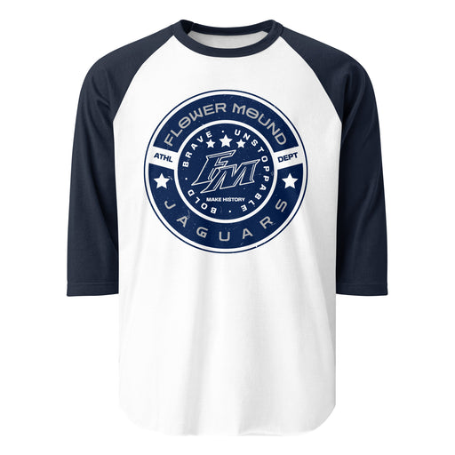 Flower Mound High School Jaguars Unisex 3/4 sleeve Raglan T-shirt 239