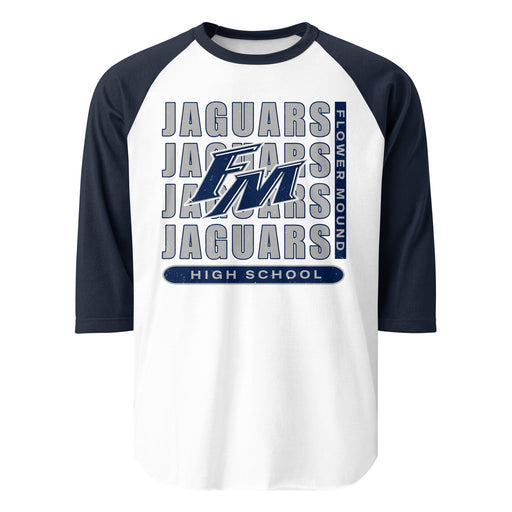 Flower Mound High School Jaguars Unisex 3/4 sleeve Raglan T-shirt 236